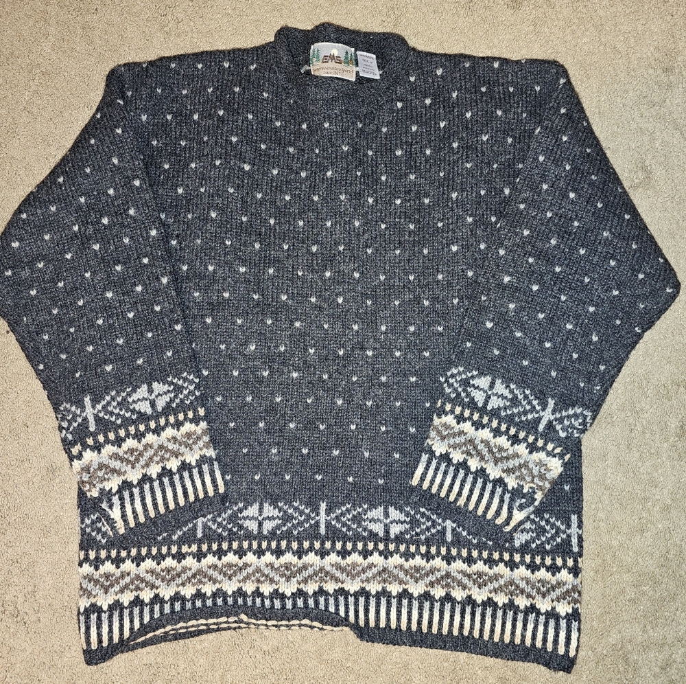 Vintage Eastern Mountain Sport Women's Wool Sweater Size Medium